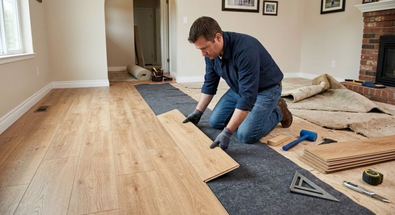 Laminate Floor Remodeling in Plainfield, IL