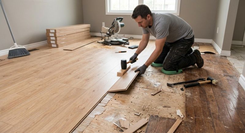 Laminate Floor Replacement in Lemont, IL