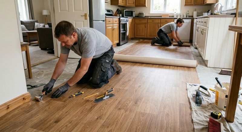 Linoleum Floor Installation in Plainfield, IL