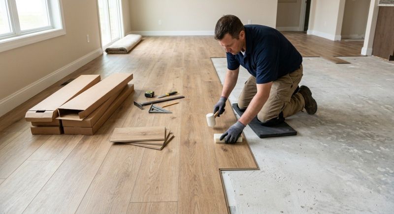 Luxury Vinyl Tile Installation in Grundy County, IL