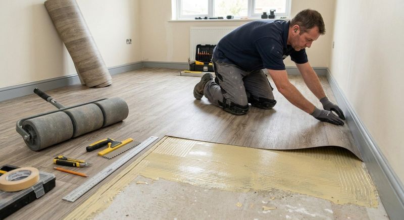 Sheet Flooring Installation in Plainfield, IL