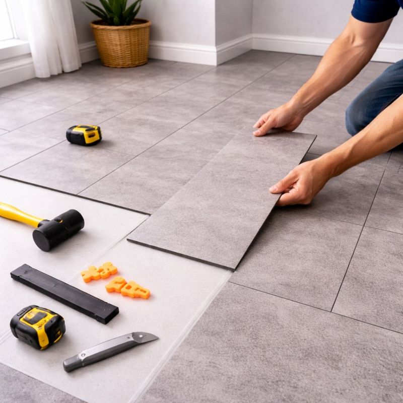 Vinyl Tile Installation in Plainfield, IL