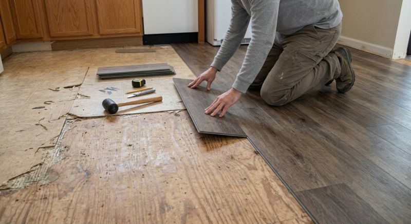 Vinyl Tile Replacement in Plainfield, IL